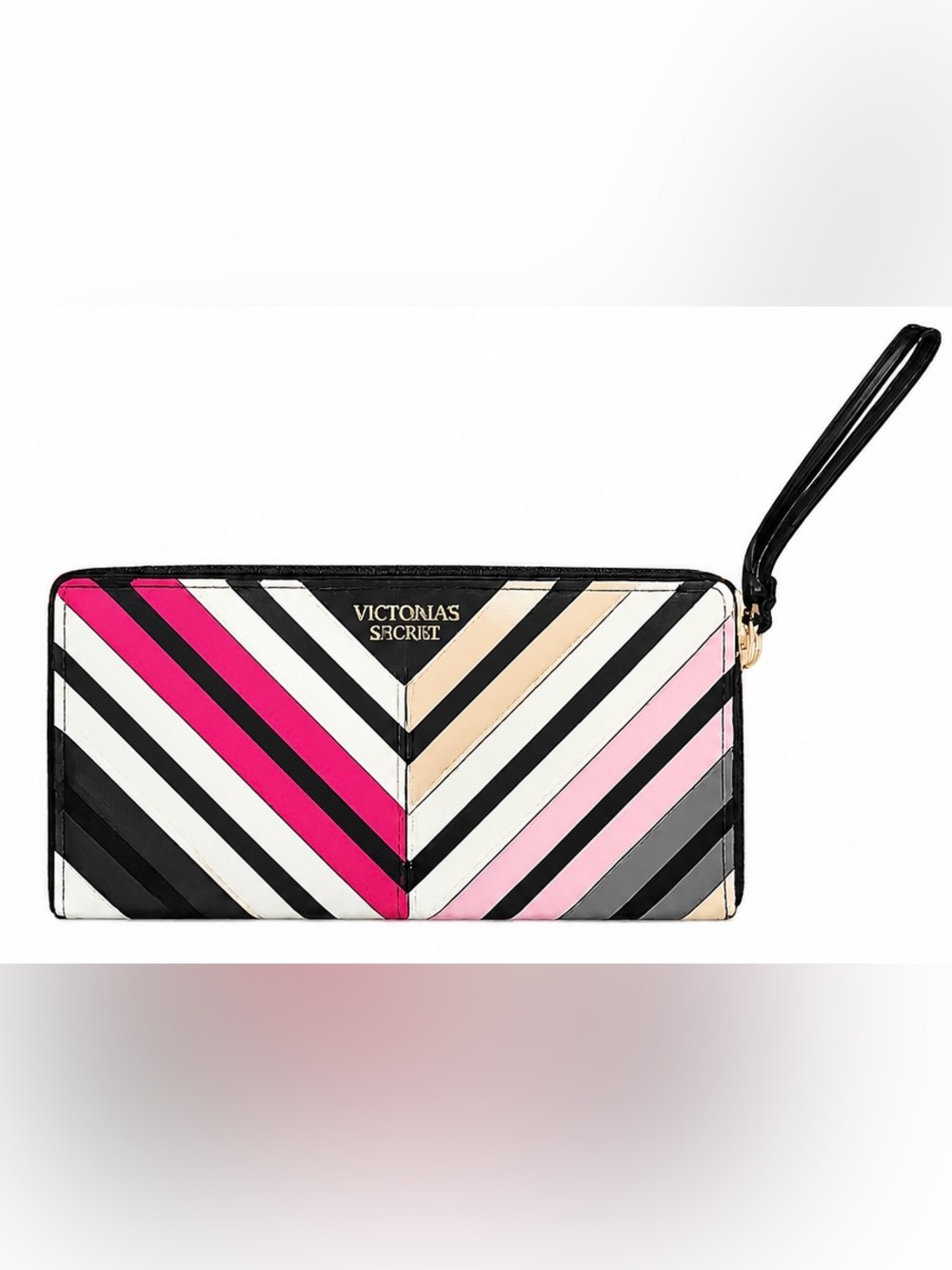 Victoria's Secret Chevron Striped Wristlet Wallet